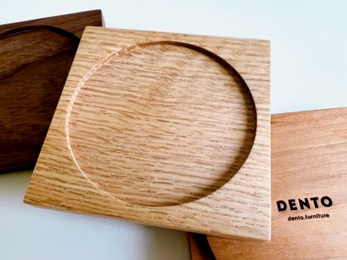 【木製コースター】おしゃれなデザイン！家具メーカー創作の逸品