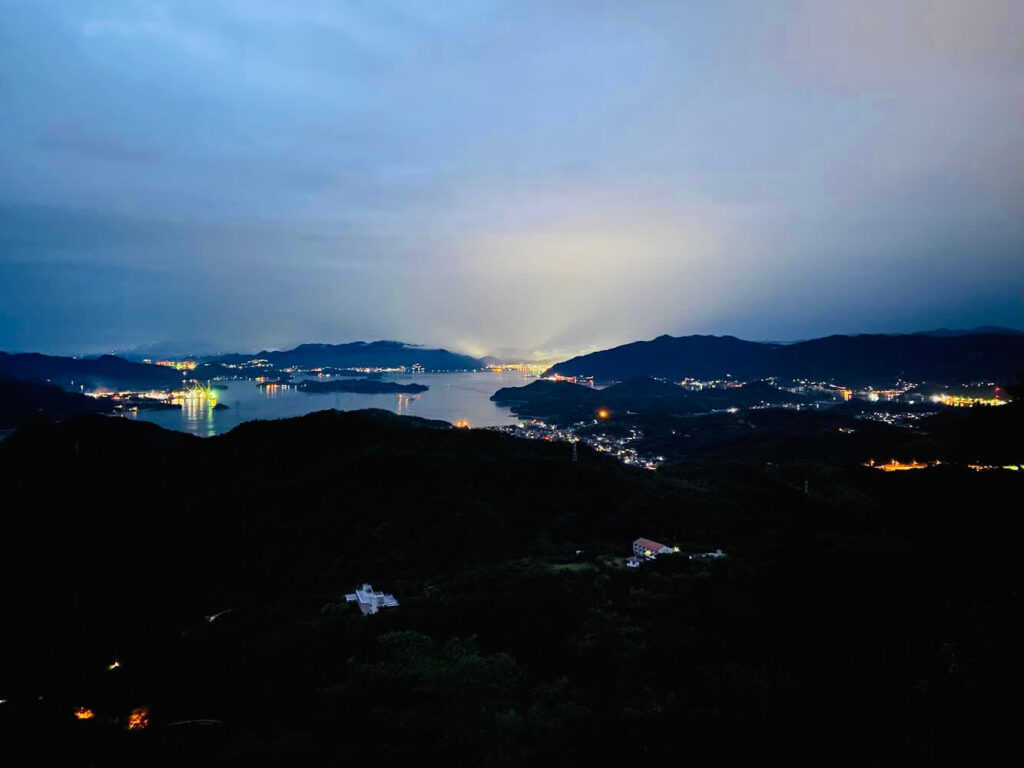 『高見山展望台』から眺める夜景の写真